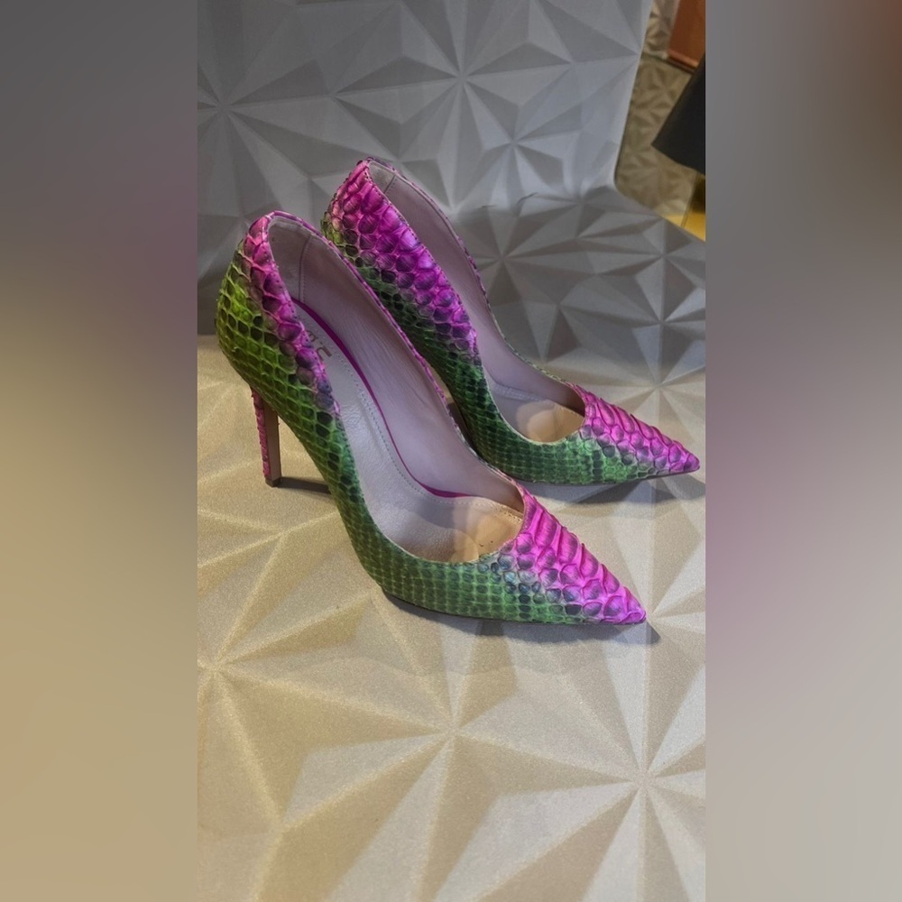 NWT Gianna Melani Python Leather Pumps Size EU 40 (Made in Italy) Wicked heels